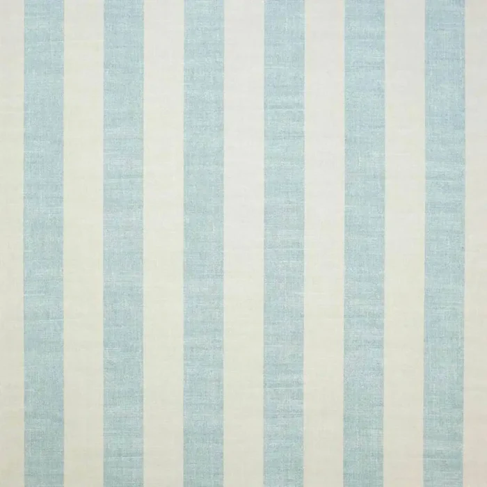 Almora Stripe Fabric - Aqua / Cream swatch