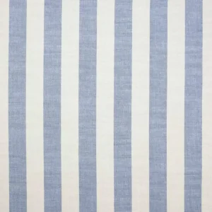 blue striped cotton fabric from Jane Churchill