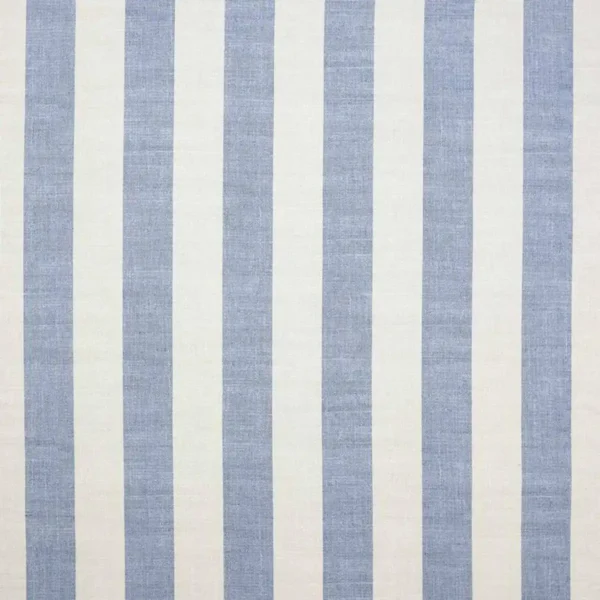 Almora Stripe Fabric - Cobalt / Natural by blue striped cotton fabric from Jane Churchill