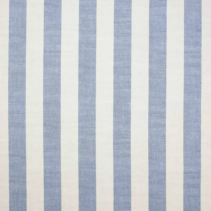 Almora Stripe Fabric - Cobalt / Natural swatch