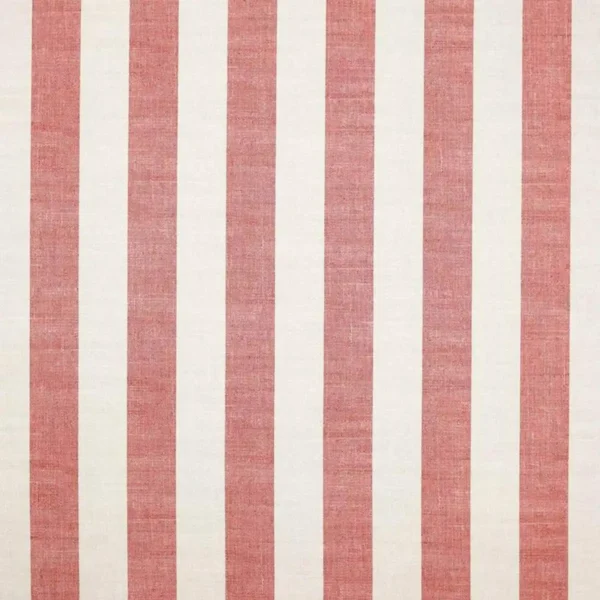 red striped cotton fabric from Jane Churchill