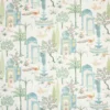multicolour animal printed fabric from Jane Churchill