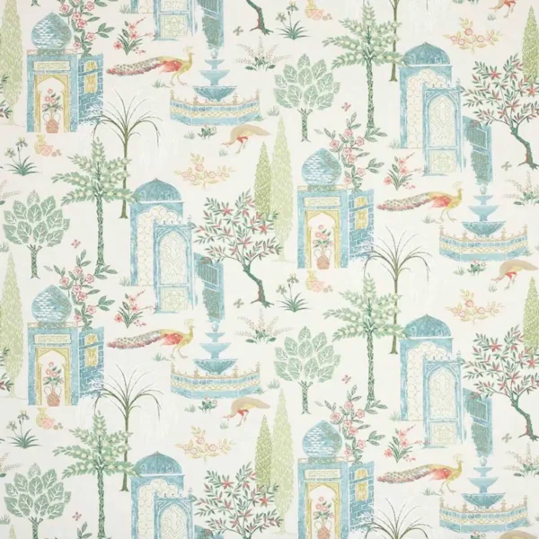 multicolour animal printed fabric from Jane Churchill