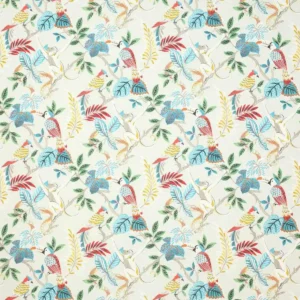 multicolour animal printed fabric from Jane Churchill