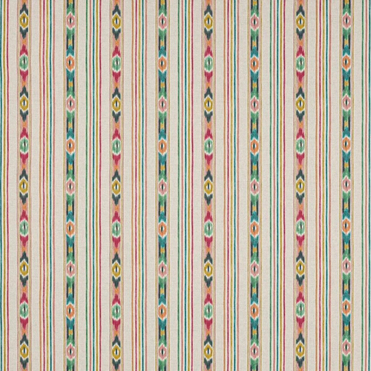 multicolour striped cotton fabric from Jane Churchill