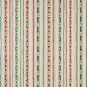 multicolour striped cotton fabric from Jane Churchill