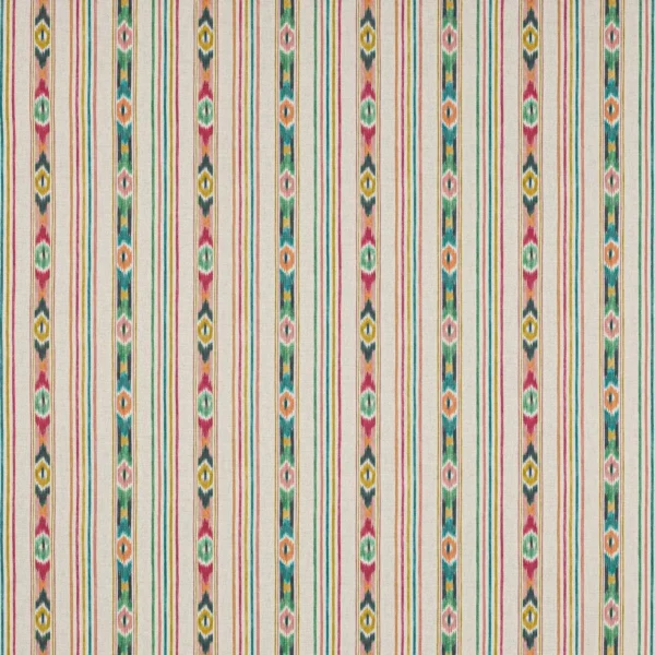 multicolour striped cotton fabric from Jane Churchill