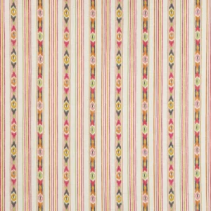 multicolour striped cotton fabric from Jane Churchill