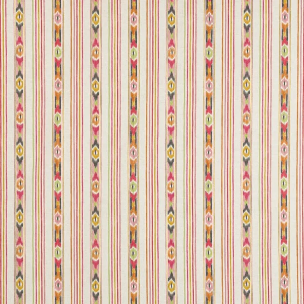 multicolour striped cotton fabric from Jane Churchill