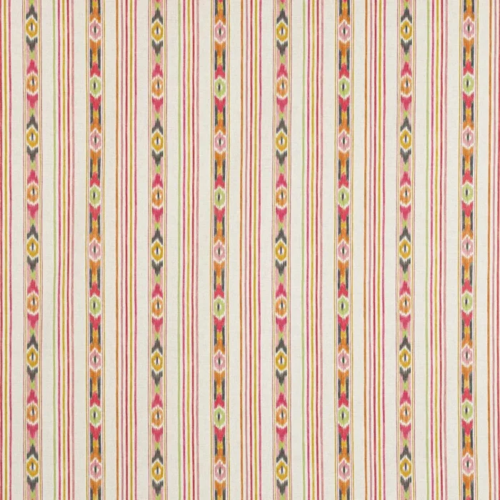 Sitari Stripe Fabric - Red swatch