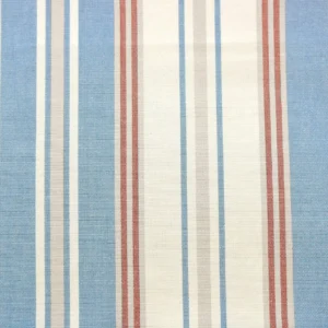 blue striped cotton fabric from Jane Churchill