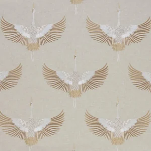 black-grey animal embroideried fabric from Kai