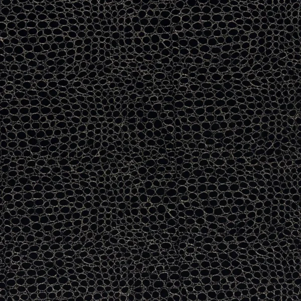 Cobra Fabric - Ebony by black-grey spotted embroideried fabric from Kai