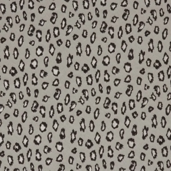 Faline Fabric - Bronze by black-grey animal jacquard fabric from Kai