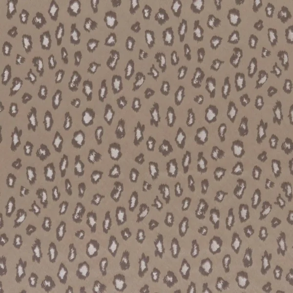 Faline Fabric - Clay by brown animal jacquard fabric from Kai