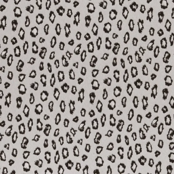 Faline Fabric - Pewter by white animal jacquard fabric from Kai