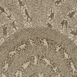 brown animal velvet-chenille fabric from Kai