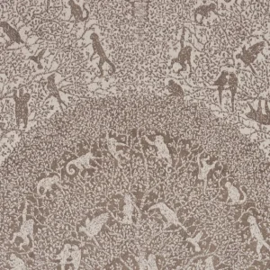 brown animal velvet-chenille fabric from Kai
