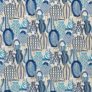 blue misc cotton fabric from Nina Campbell