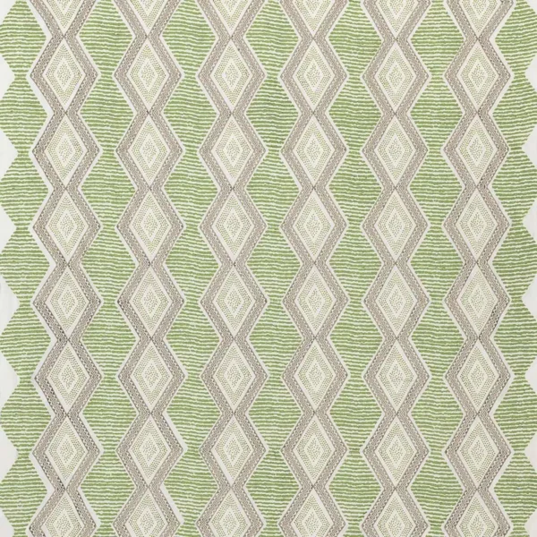brown geometric embroideried fabric from Nina Campbell