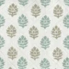 blue botanical embroideried fabric from Nina Campbell