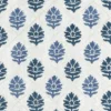 blue botanical embroideried fabric from Nina Campbell