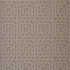 brown geometric jacquard fabric from Nina Campbell