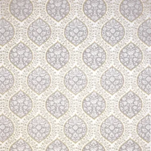 black-grey botanical woven fabric from Nina Campbell