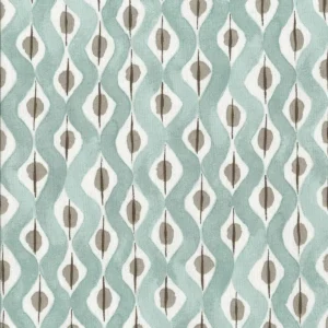blue striped cotton fabric from Nina Campbell
