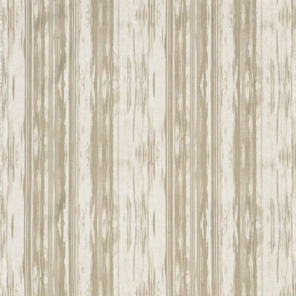 Pampelonne Fabric - Beige by brown striped jacquard fabric from Nina Campbell
