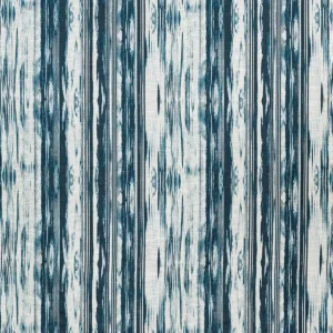 blue striped jacquard fabric from Nina Campbell