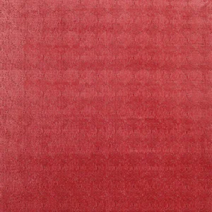 red geometric velvet-chenille fabric from Nina Campbell