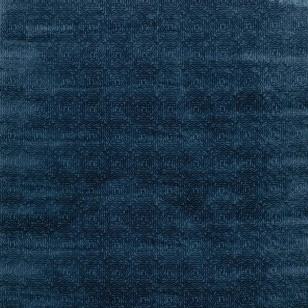blue geometric velvet-chenille fabric from Nina Campbell
