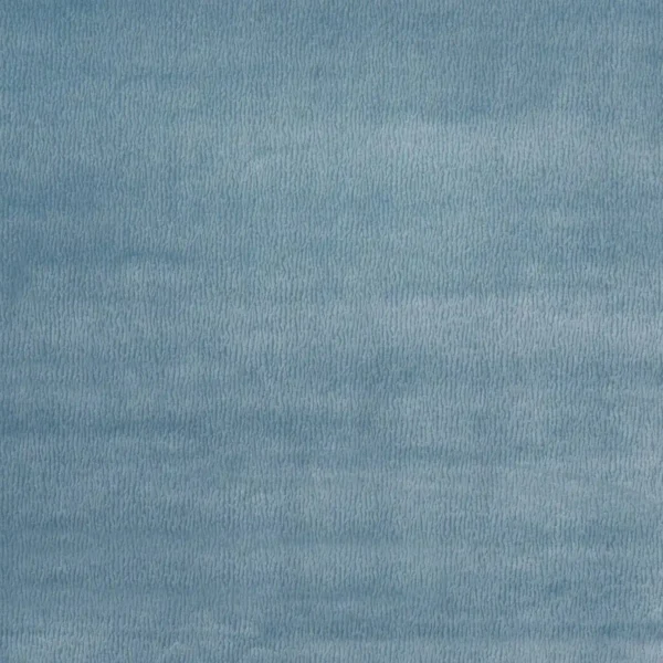 Bejart Fabric - China Blue by blue plain velvet-chenille fabric from Nina Campbell