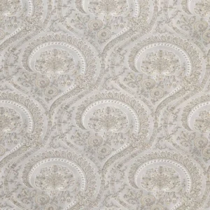 black-grey botanical linen fabric from Nina Campbell