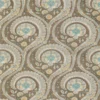 brown botanical linen fabric from Nina Campbell