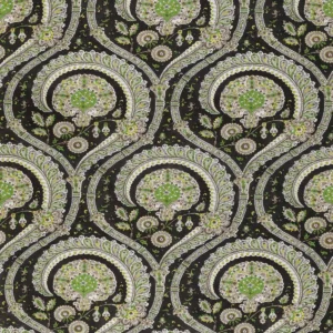 green botanical linen fabric from Nina Campbell