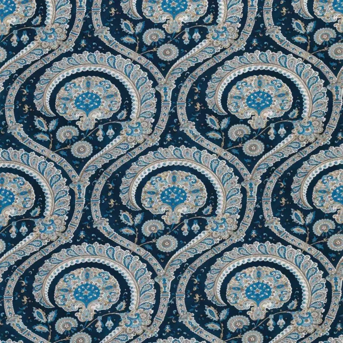 Les Indiennes Fabric - Blue swatch