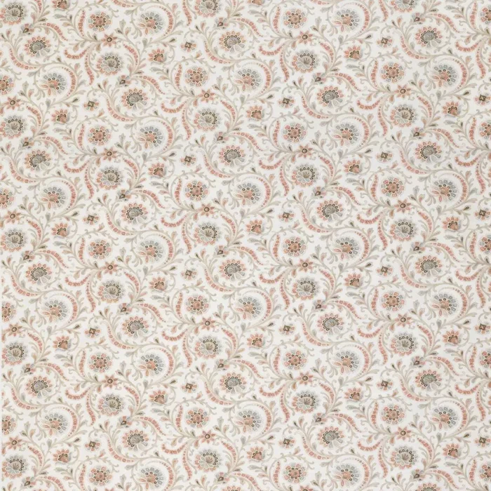 Baville Fabric - French Grey / Pink swatch