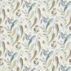blue botanical woven fabric from Nina Campbell