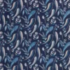 blue botanical woven fabric from Nina Campbell