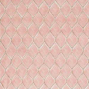 pink geometric embroideried fabric from Nina Campbell