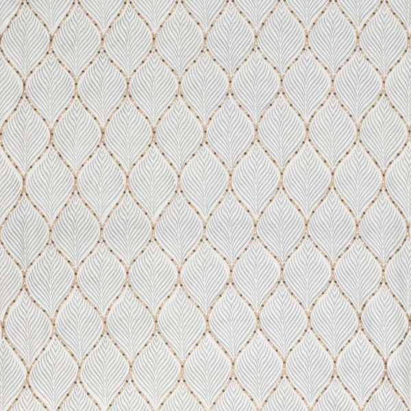 black-grey geometric embroideried fabric from Nina Campbell