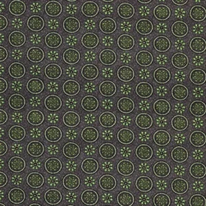 black-grey botanical linen fabric from Nina Campbell