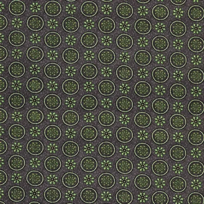 Garance Fabric - Green / Black swatch
