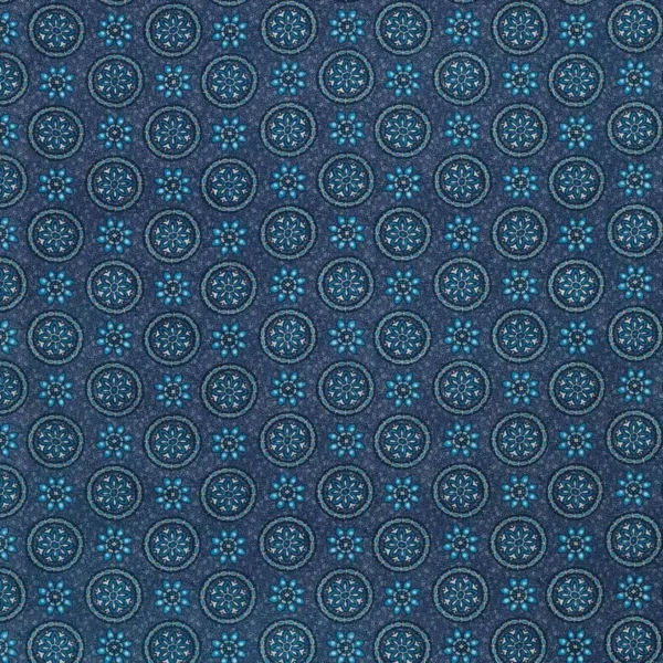 Garance Fabric - Blue by blue botanical linen fabric from Nina Campbell