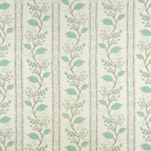 blue botanical linen fabric from Nina Campbell