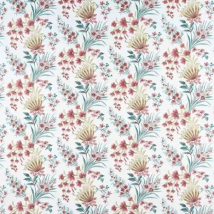 blue botanical embroideried fabric from Nina Campbell
