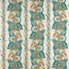 blue botanical linen fabric from Nina Campbell