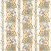 brown botanical linen fabric from Nina Campbell